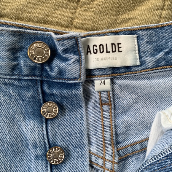 Agolde Riley High Rise Straight Crop - Picture 5 of 6